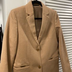 Uniqlo wool and cashmere camel coat